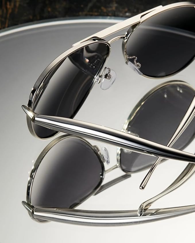 GUVIVI Gold Aviator Sunglasses - gambar 3
